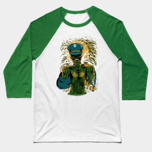 Zombie Police Baseball T-Shirt